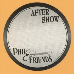 Grateful Dead 2001 Phil Lesh & Friends Concert Tour AFTER SHOW Backstage Pass
