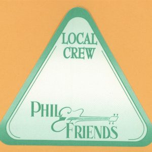 Grateful Dead 2001 Phil Lesh & Friends Concert Tour CREW Backstage Pass