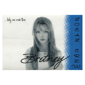 Britney Spears 1999 Baby One More Time Concert Tour Local Crew Backstage Pass