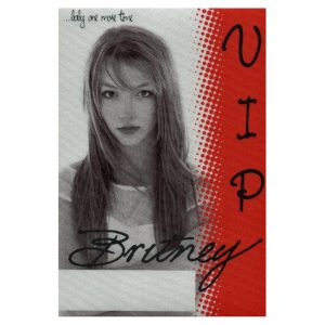 Britney Spears 1999 Baby One More Time Concert Tour VIP Backstage Pass