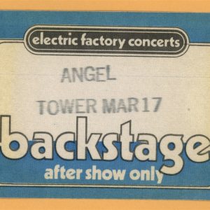 Angel 1978 Punky Meadows Concert Tour Backstage Pass