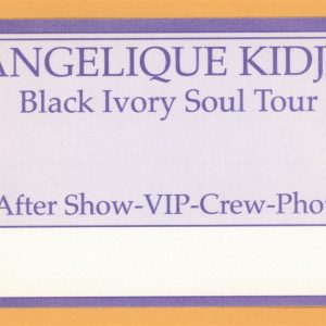 Angelique Kidjo Concert Tour Backstage Pass