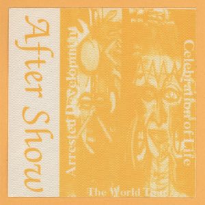 Arrested Development 1996 Celebration of Life Tour AFTER SHOW Backstage Pass