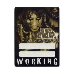 Alice Cooper 2011 Welcome 2 My Nightmare Concert Tour Working Backstage Pass