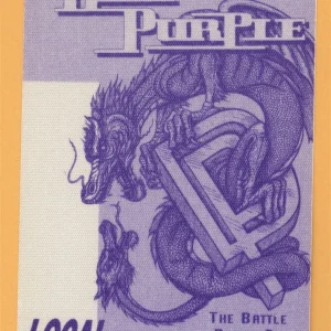 Deep Purple 1993 Battle Rages On Concert Tour CREW Backstage Pass