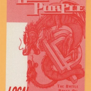 Deep Purple 1993 Battle Rages On Concert Tour CREW Backstage Pass