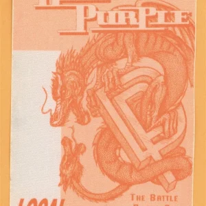 Deep Purple 1993 Battle Rages On Concert Tour CREW Backstage Pass