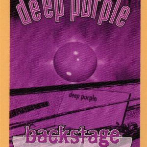 Deep Purple 2000 Abandon Concert Tour Backstage Pass