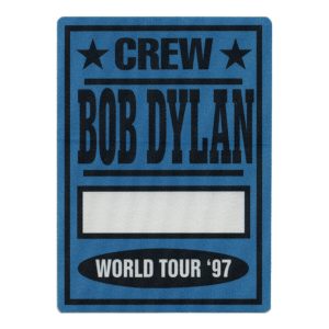 Bob Dylan 1997 Time Out of Mind Concert Tour Crew Backstage Pass