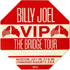 Billy Joel 1986 The Bridge Concert Tour VIP Backstage Pass