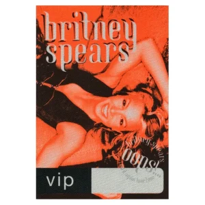 Britney Spears 2000 Oops!... I Did It Again Concert Tour VIP Backstage Pass