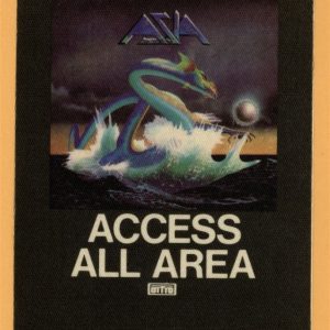ASIA 1982 Concert Tour Backstage Pass