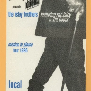 Isley Brothers 1996 Mission To Please Concert Tour CREW Backstage Pass
