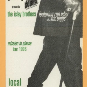 Isley Brothers 1996 Mission To Please Concert Tour CREW Backstage Pass