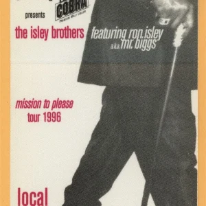 Isley Brothers 1996 Mission To Please Concert Tour CREW Backstage Pass