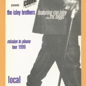 Isley Brothers 1996 Mission To Please Concert Tour CREW Backstage Pass