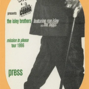 Isley Brothers 1996 Mission To Please Concert Tour PRESS Backstage Pass