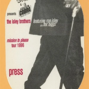 Isley Brothers 1996 Mission To Please Concert Tour PRESS Backstage Pass
