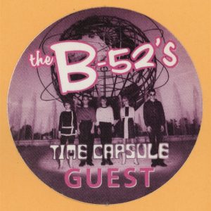 B-52's 1998 Time Capsule Concert Tour GUEST Backstage Pass