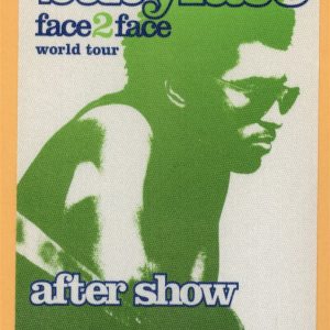 Babyface 2001 Face 2 Face Concert Tour AFTER SHOW Backstage Pass