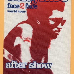 Babyface 2001 Face 2 Face Concert Tour AFTER SHOW Backstage Pass