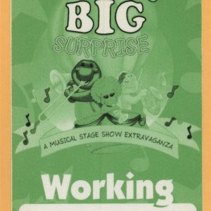 Barney's BIG Surprise 1997 Concert Tour WORKING Backstage Pass
