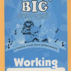 Barney's BIG Surprise 1997 Concert Tour WORKING Backstage Pass