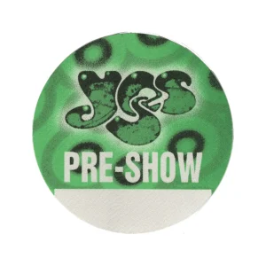 Yes 1997 Open Up Your Eyes Concert Tour Preshow Backstage Pass