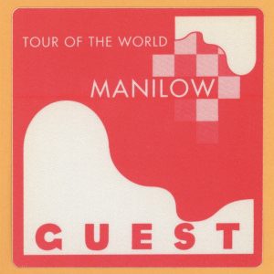 Barry Manilow 1997 Tour of the World Concert GUEST Backstage Pass