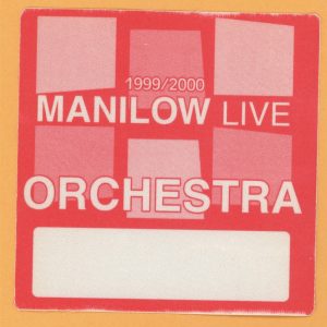 Barry Manilow 1999 LIVE Concert Tour ORCHESTRA Backstage Pass