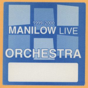 Barry Manilow 1999 LIVE Concert Tour ORCHESTRA Backstage Pass