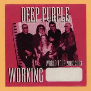 Deep Purple 2002 Bananas Concert Tour WORKING Backstage Pass