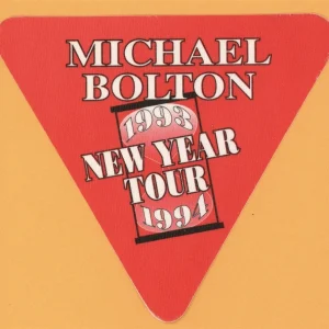 Michael Bolton 1993 New Year Concert Tour Backstage Pass
