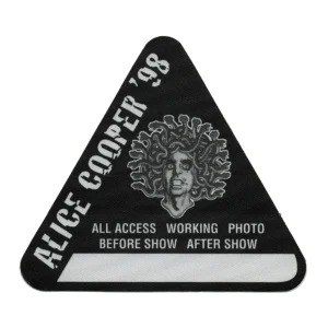 Alice Cooper 1998 Rock N Roll Carnival Concert Tour All Access Backstage Pass