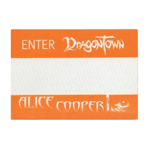 Alice Cooper 2002 Dragontown Concert Tour All Access Backstage Pass