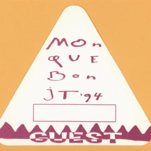 James Taylor 1994 Monque Bon Concert Tour GUEST Backstage Pass