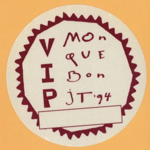 James Taylor 1994 Monque Bon Concert Tour VIP Backstage Pass