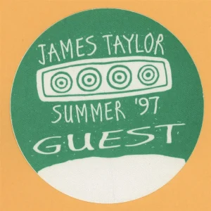 James Taylor 1997 Summer Concert Tour GUEST Backstage Pass