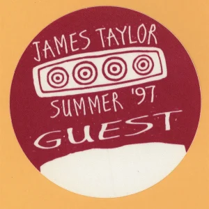 James Taylor 1997 Summer Concert Tour GUEST Backstage Pass