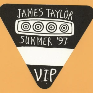 James Taylor 1997 Summer Concert Tour VIP Backstage Pass