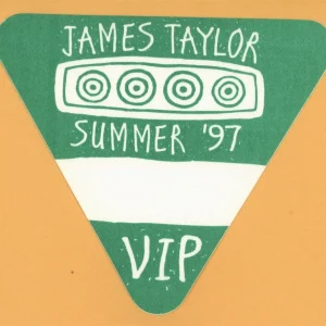 James Taylor 1997 Summer Concert Tour VIP Backstage Pass