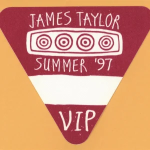 James Taylor 1997 Summer Concert Tour VIP Backstage Pass