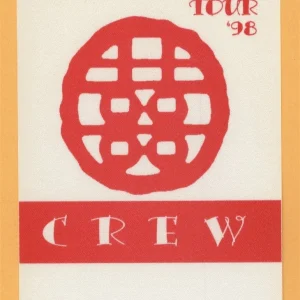 James Taylor 1998 Hourglass Concert Tour CREW Backstage Pass