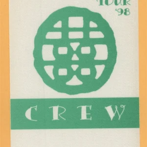 James Taylor 1998 Hourglass Concert Tour CREW Backstage Pass