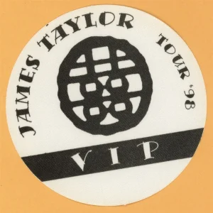 James Taylor 1998 Hourglass Concert Tour VIP Backstage Pass