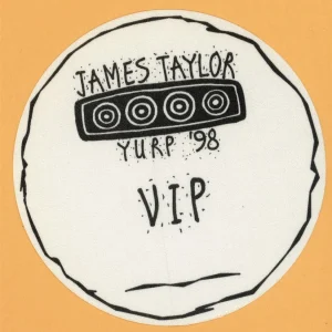 James Taylor 1998 Yurp Concert Tour VIP Backstage Pass