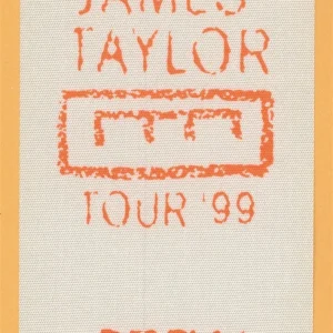 James Taylor 1999 Concert Tour CREW Backstage Pass