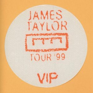 James Taylor 1999 Concert Tour VIP Backstage Pass