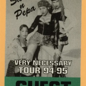 Salt N Pepa 1994 Very Necessary Concert Tour GUEST Backstage Pass