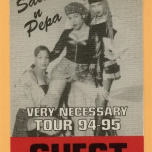 Salt N Pepa 1994 Very Necessary Concert Tour GUEST Backstage Pass